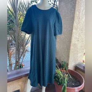 Sag Harbor Pullover Plaid Short Sleeve Dress (22W)